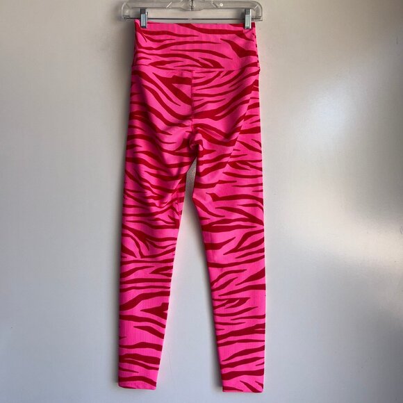 BEACH RIOT Ayla Ribbed High Rise Leggings Size Medium Pink - Picture 5 of 11